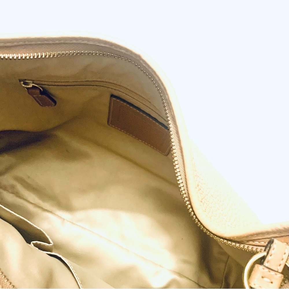 COACH Ergo Natural Tan Pebble Grain Leather Hobo Bag Vintage 11612 - Picture 5 of 13